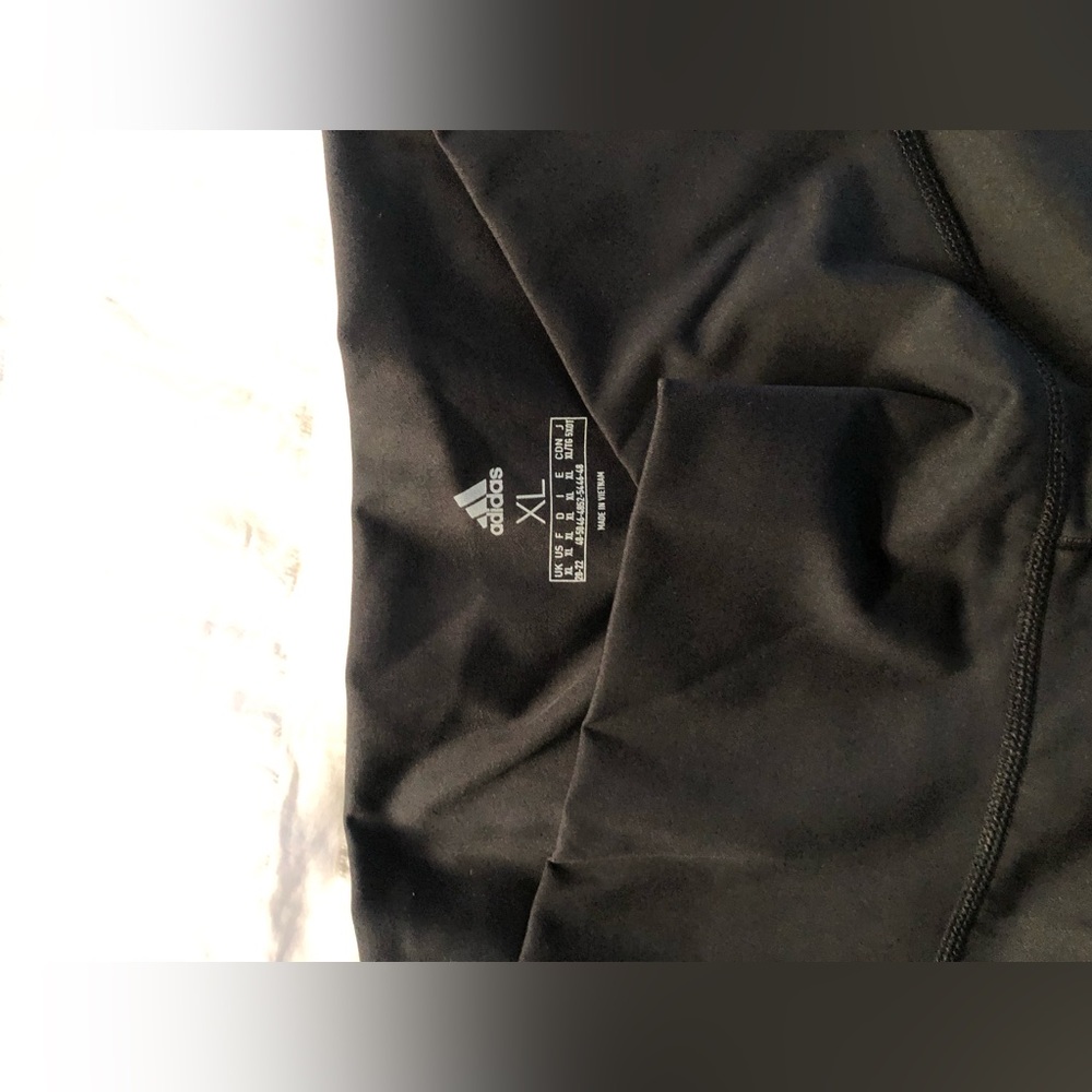 NEW PLAIN BLACK ADIDAS TIGHTS